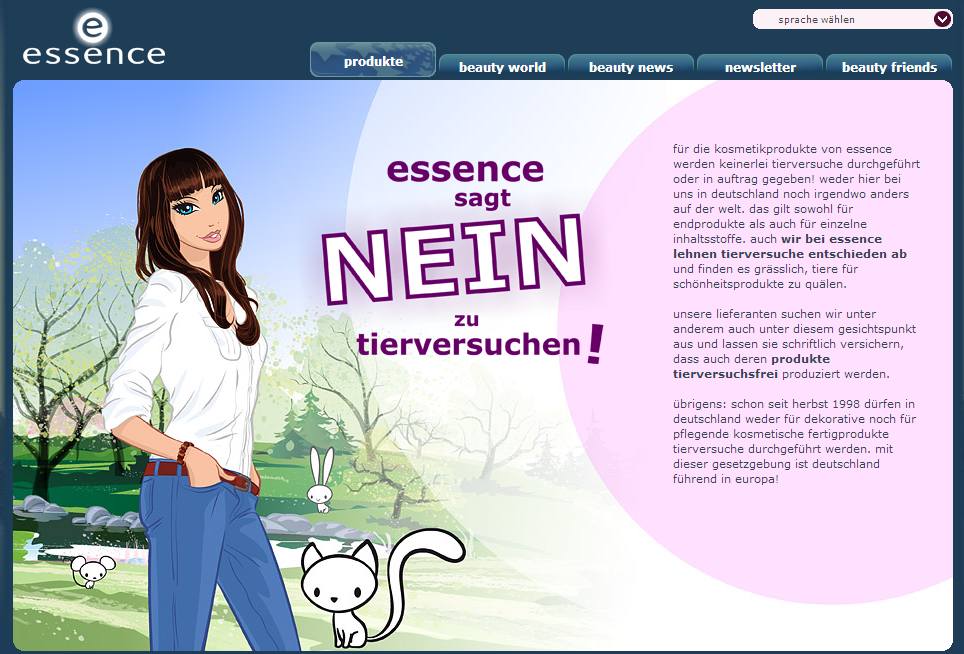 essence tierversuche