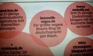 BamS 7.4.13 Zeitung Bild kosmetik vegan