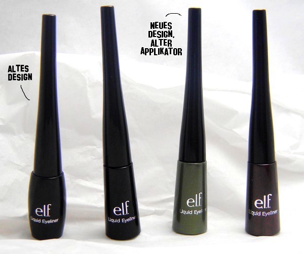 elf liquid eyeliner vegan black forest green plum old new