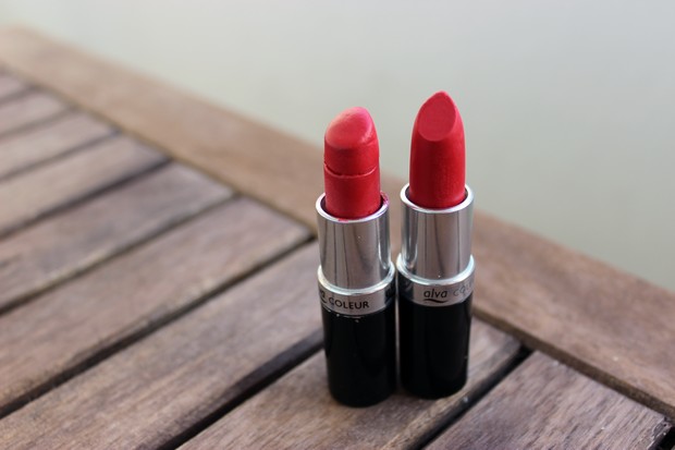 Alva Hot Red Lippenstift rot vegan kosmetik Naturkosmetik brick vergleich review