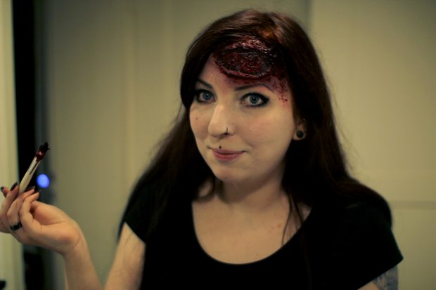 halloween vegan kosmetik zombie wunde kunstblut blut erbse pseudoerbse