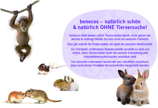 Keine Tierversuche benecos