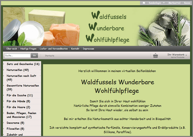 Waldfussels Wunderbare Wohlfühlseifen Startseite