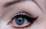 amu make up red rot vegan cruelty free red eyeliner erbse fotd 2