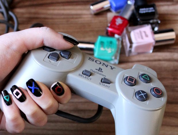 nageldesign nailart vegan tierversuchsfrei cruelty free playstation nerd geek video games gaming nail polish nagellack p2 deborah lippmann priti nyc 3