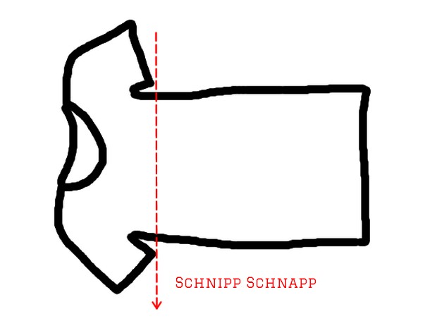 aus shirt wird skirt schritt 1