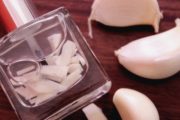 diy handmade garlic nail polish nagellack knoblauch vegan kosmetik pilz harte gesunde nägel