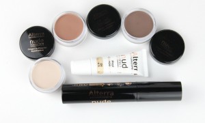 Alterra Nude Perfection Rossmann limitierte Edition LE vegan Naturkosmetik Swatch Swatches Lidschatten Concealer Mascara