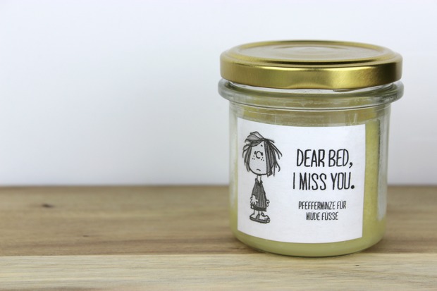 dear bed i miss you peppermint pfefferminze müde füße fußcreme fußbalsam foot care diy rezept vegan naturkosmetik