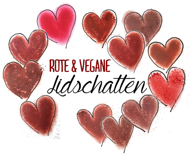 rote und vegane lidschatten tierversuchsfrei red eyeshadow vegan indie naturkosmetik natural organic