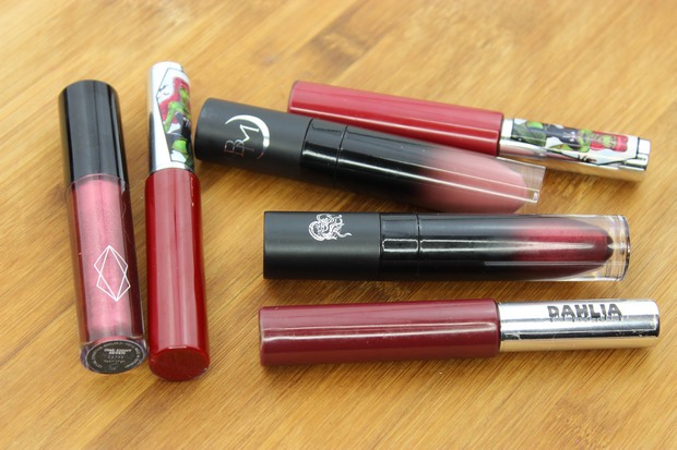Rote-Liquid-Lipsticks-vegan-Pretty-Zombie-Cosmetics-Black-Moon-Cosmetics-Lethal-Cosmetics-Red-Indie