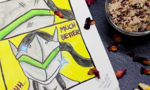 i need peeling overwatch healing genji ana amari vegan peel mask scrub rose castor oil rizinusöl diy (2)