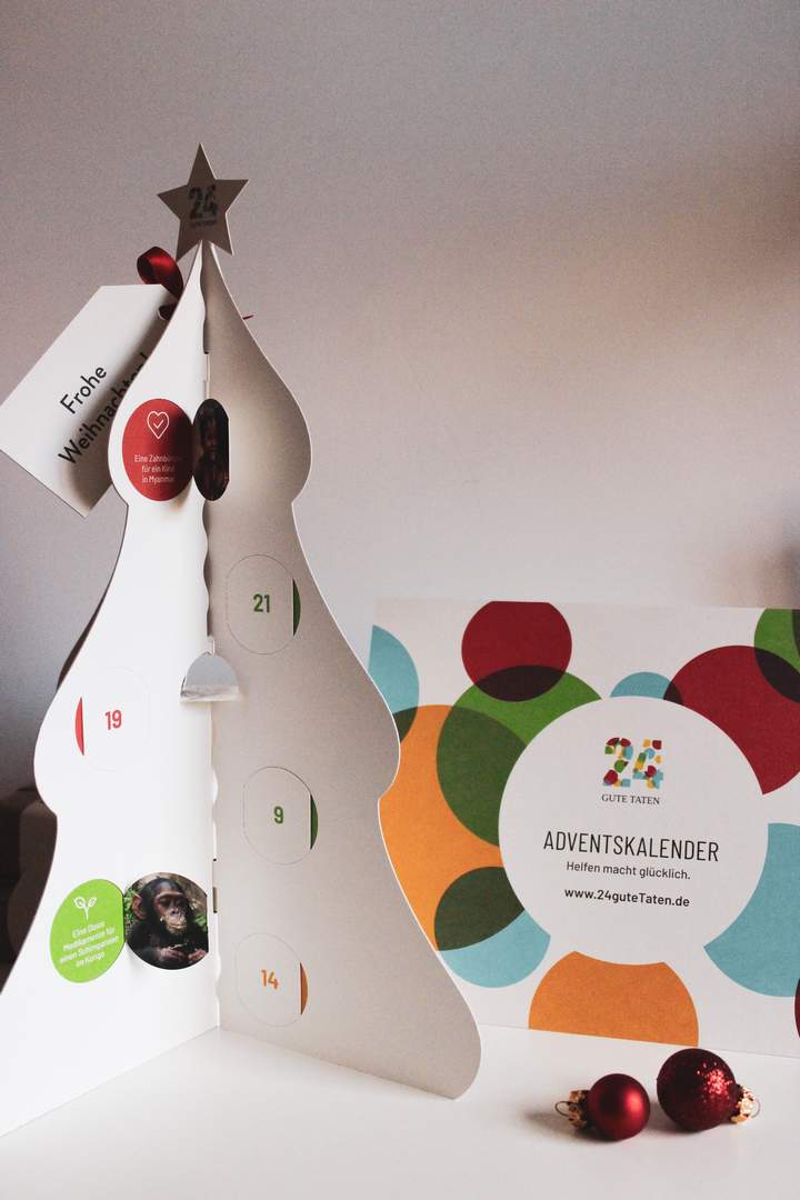 vegan weihnachtsgeschenke vegane geschenke gifts weihnachten geburtstag schenken shop small Adventskalender 24 gute Taten spenden